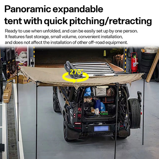 KOSTA 270° Batwing Rotating Sunshade Awning