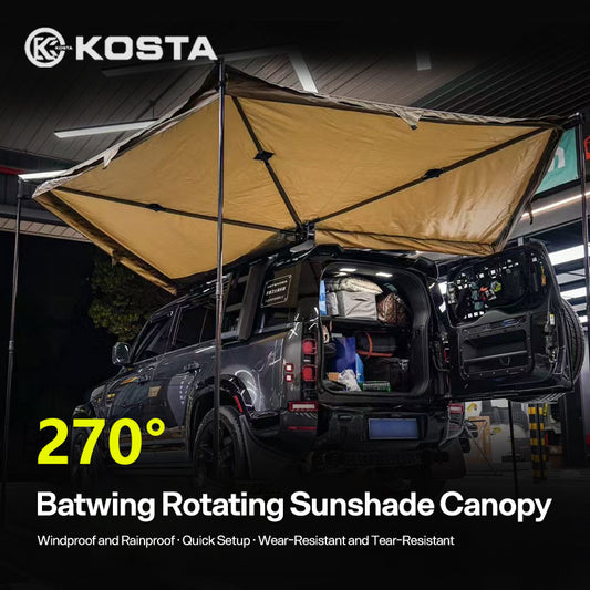 KOSTA 270° Batwing Rotating Sunshade Awning
