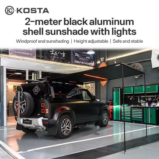 KOSTA 2m Retractable Awning with LED light