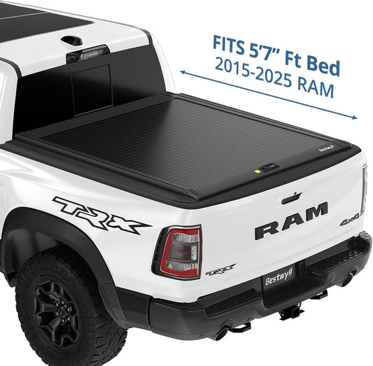 Bestwyll Manual Retractable Truck Bed Cover -Dodge Ram 1500& TRX