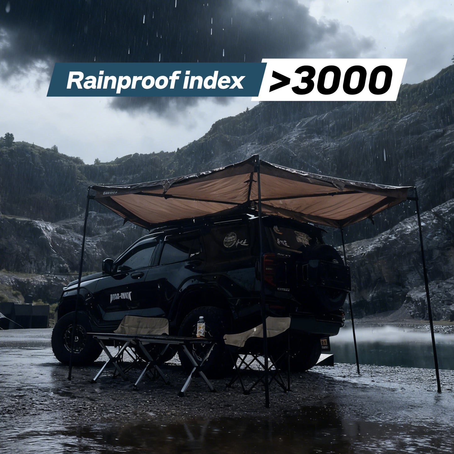 KOSTA 270° Batwing Rotating Sunshade Awning