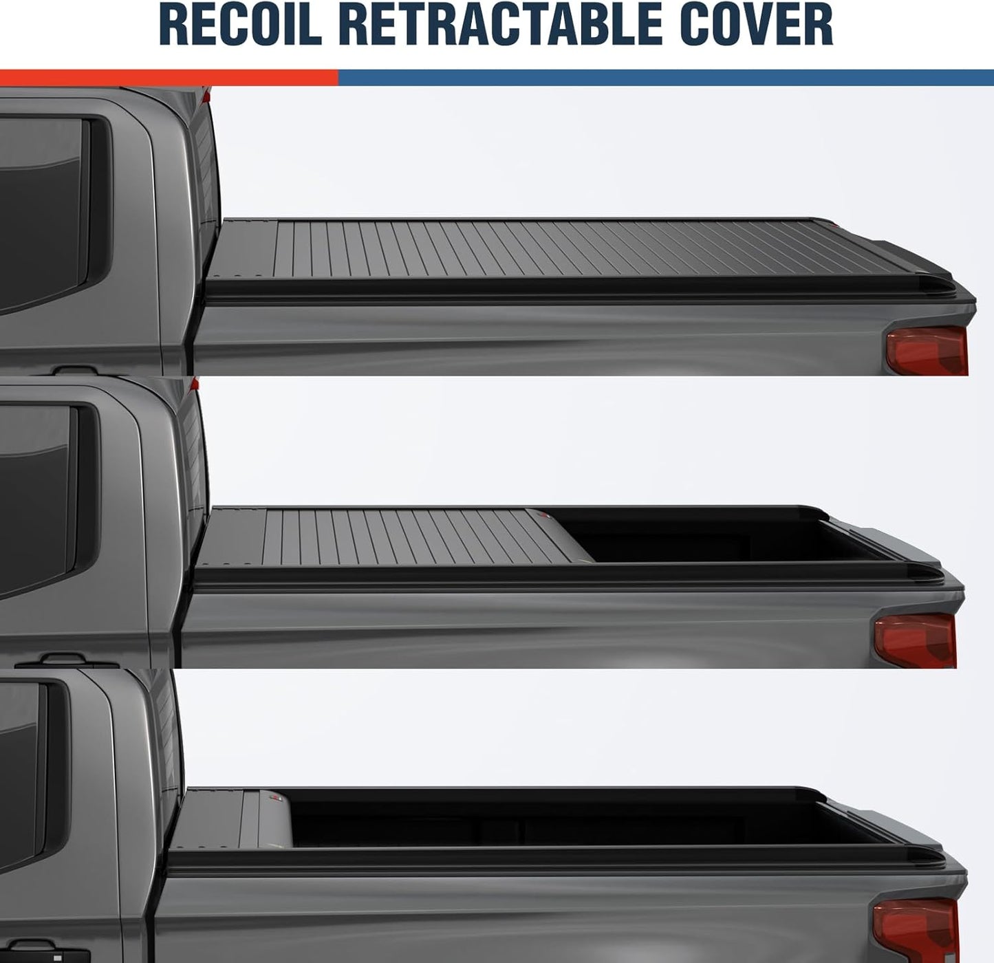 Bestwyll Manual Retractable Truck Bed Cover - GMC Sierra 1500