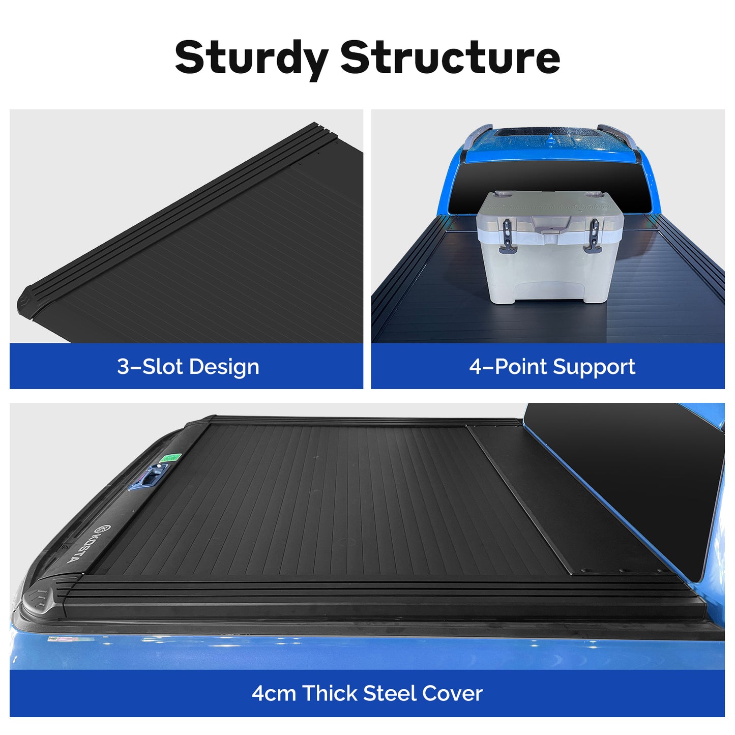 KOSTA Manual Retractable Truck Bed Cover - Ford Ranger