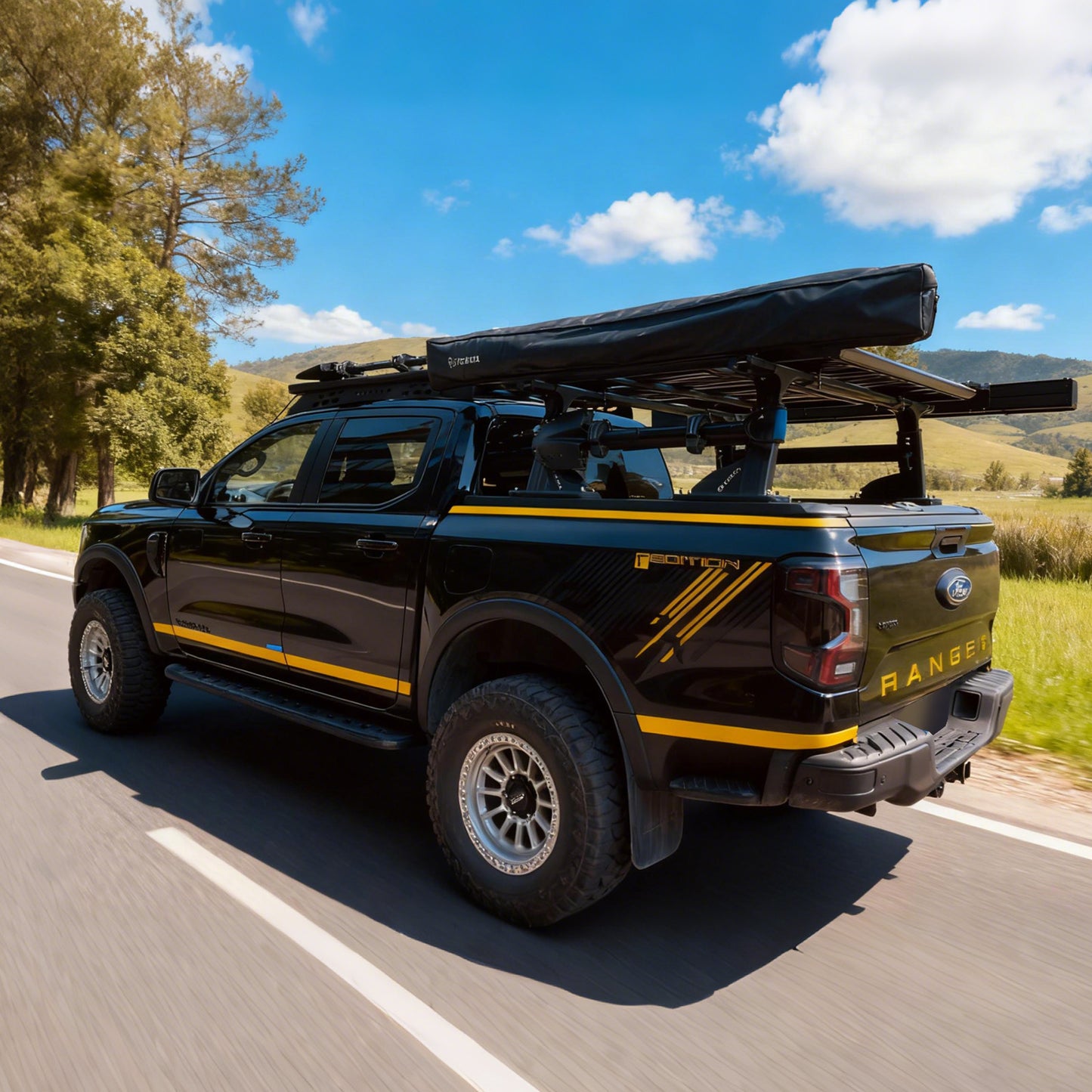 KOSTA 270° Batwing Rotating Sunshade Awning