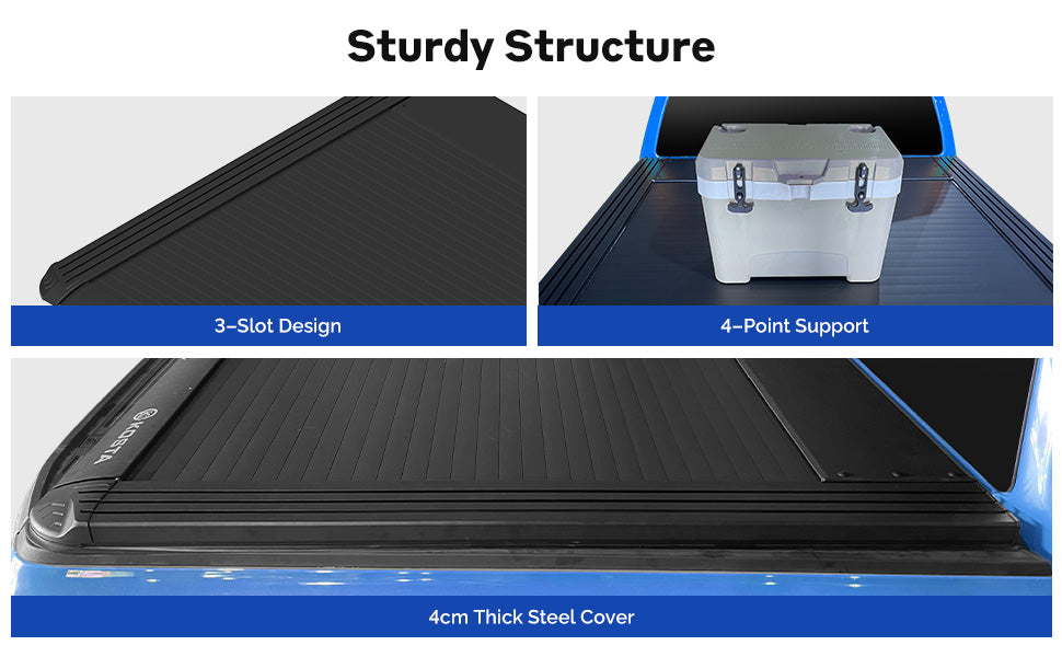 KOSTA Manual Retractable Truck Bed Cover - Jeep Gladiator