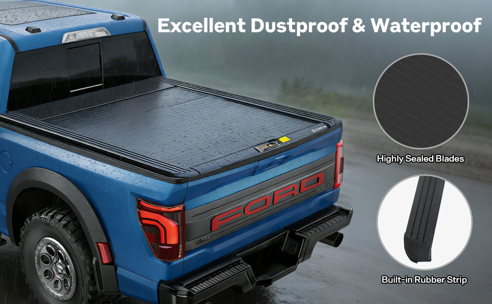 KOSTA Manual Retractable Truck Bed Cover - Ford F-150