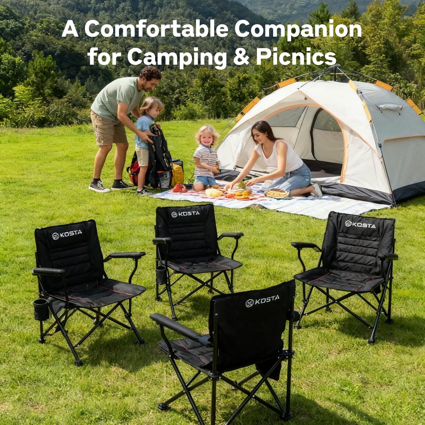 KOSTA 2nd-Generation Folding Fishing Chair