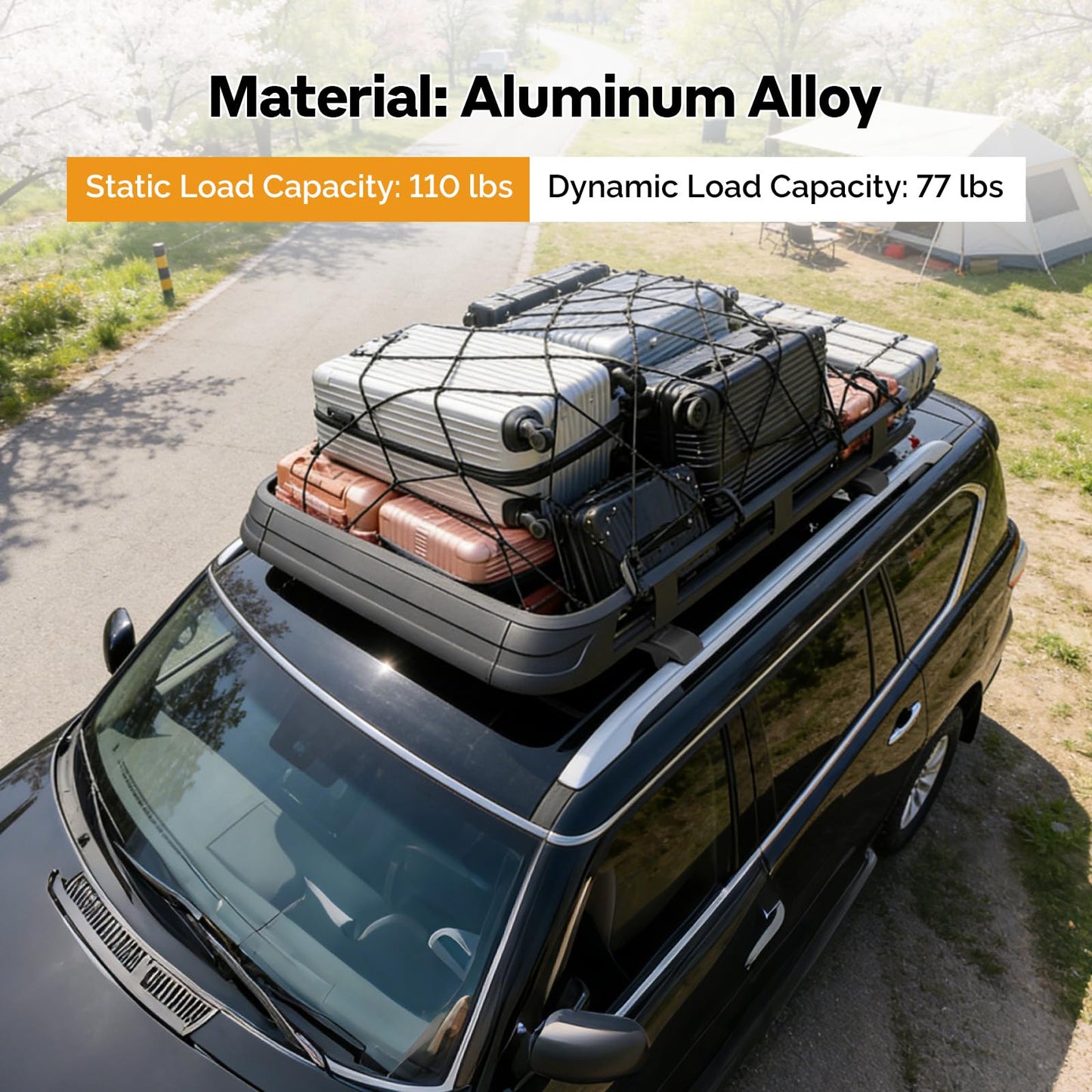 KOSTA Universal Aluminum Roof Rack Cross Bars with T-Slot