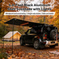 KOSTA Black Aluminum Hard-Shell Awning (2m，LED Light)