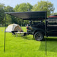 KOSTA Black Aluminum Hard-Shell Awning (2m，LED Light)