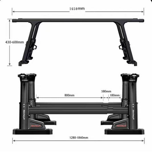 Bestwyll Multifunctional Pickup Truck Roof Rack  (430-600mm)